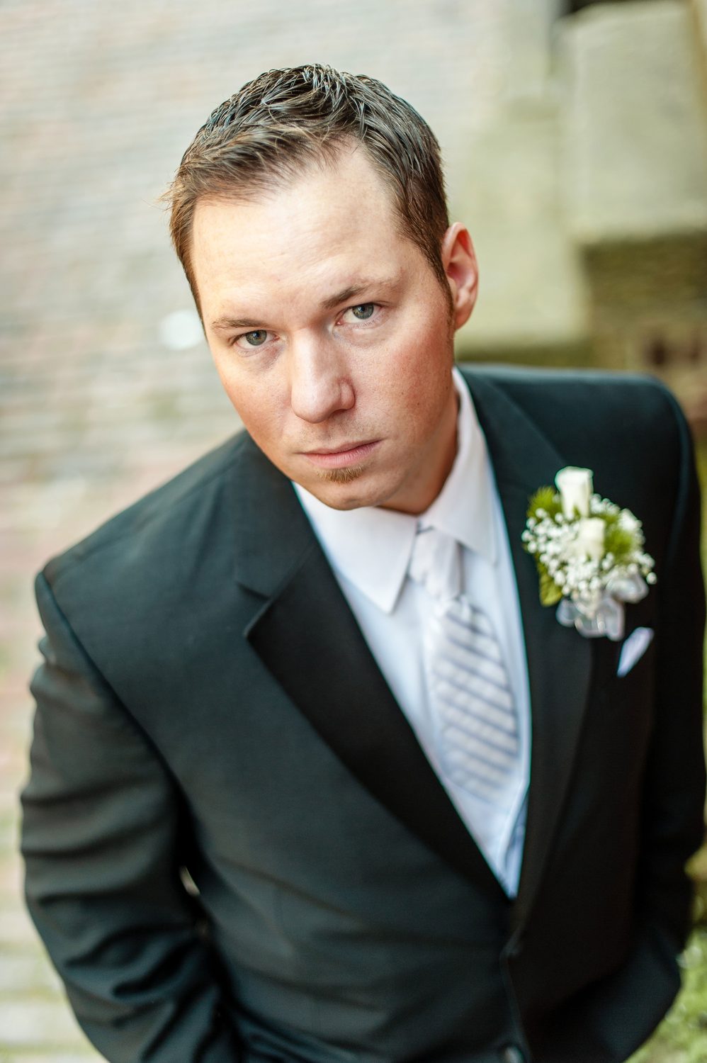 Mike Devenny, dressed for a wedding